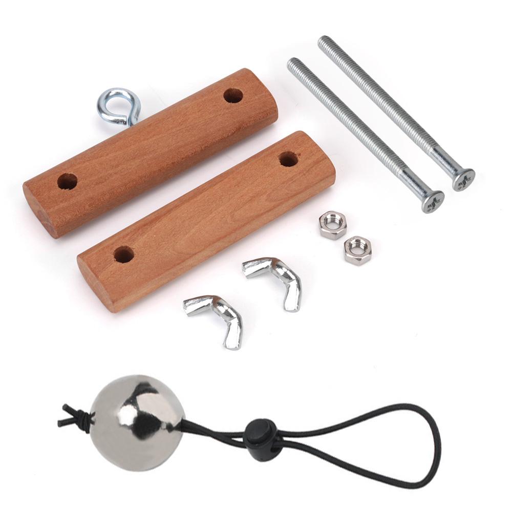 Stretcher Metal Ball Male Sex Toys Scrotum Pendant Ball Wooden Penis Rings Clamp Male Penis Training Testicle Crusher