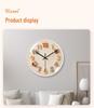 Creative Light Luxury Cartoon Wall Clock for Children's Room - Simple Cream-Style High-End Design