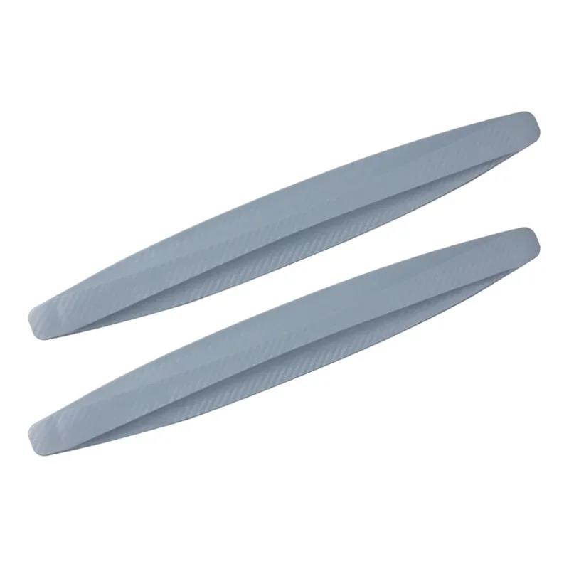 2Pcs Universal Anti-Collision Protector Rubber Car Door Products Auto Front And Rear Corner Bumper Cover Guard Lip Strip Sticker Interior Mirrors 6