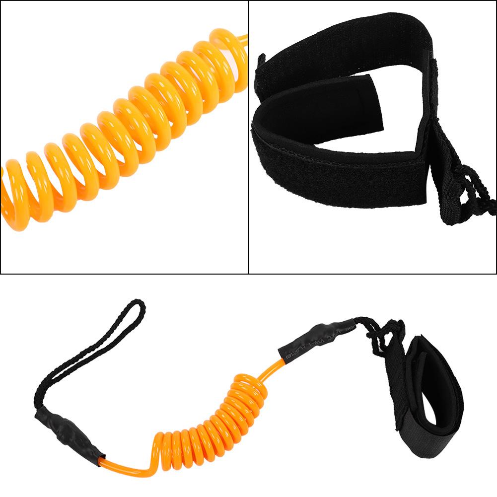 Kayak Accessory   Paddle Stand Up Paddle Surfing Leash For Surfboard (Yellow)