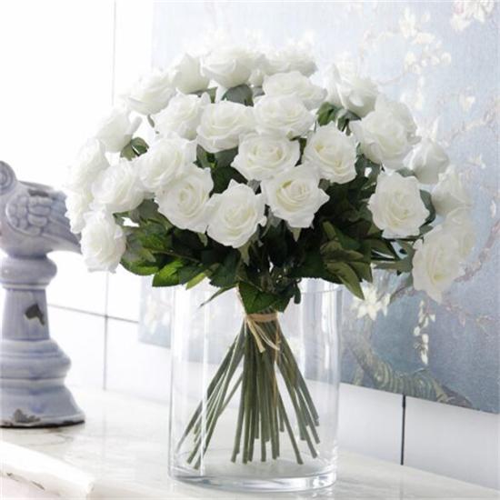 Latex Flower 1 Head Latex Touch Rose Flowers Wedding Home Design Bouquet Decor