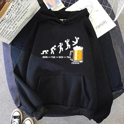 Week Craft Beer Hoodie Funny Unisex Women Sportswear Unisex Alcohol Drinking Individuality Hoody Fashion Sweatshirt Outerwear