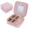 Compact Anti-Oxidation Jewelry Box with Mirror for Earrings, Rings & Accessories