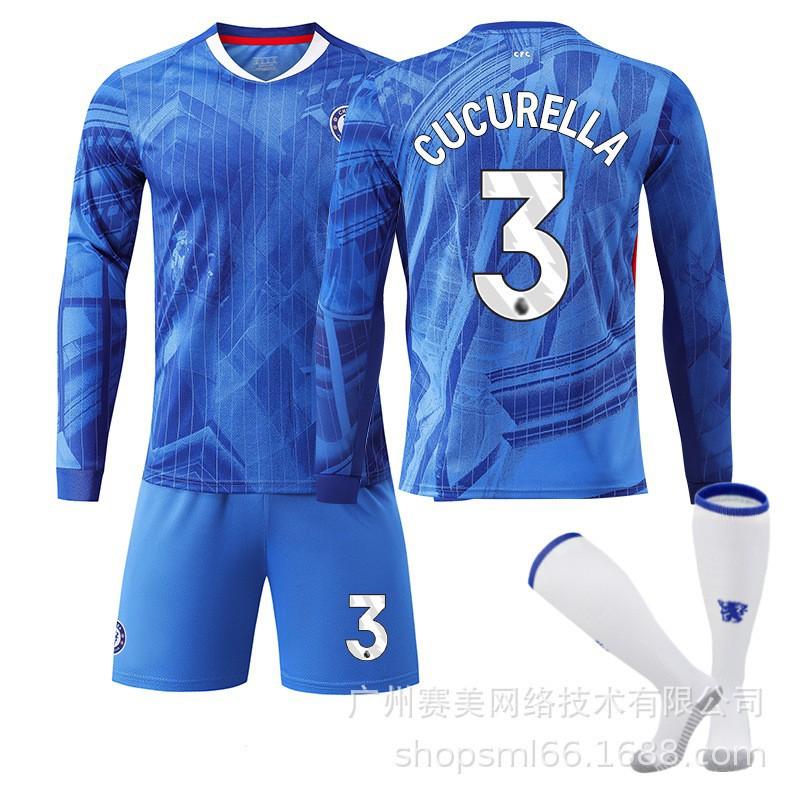 2526 Chelsea Home Long-sleeved Football Uniform Set Children's No. 10 Palmer Jersey 8 Enzo 24