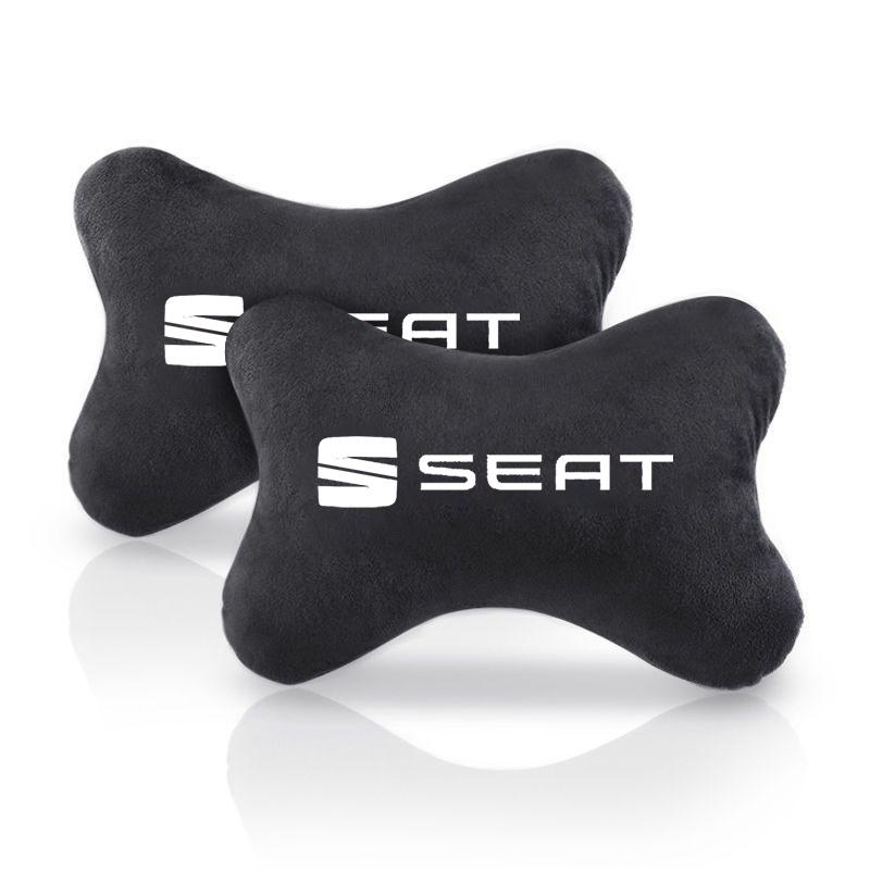 Ydsh2 Car Seat Belt Protection Shoulder Pads Headrest Neck Pillow For Seat Leon 5F Ibiza Tarraco Arona Ateca Alhambra Auto Accessories