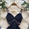 Summer Women Sexy V-neck Spaghetti Strap Club Party Mini Short Dresses For Girls