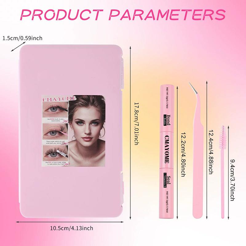 600Pcs Individual Eyelash Extensions Thick Fluffy 30D/100D Mix Length Diy Cluster Lashes For Easy Application And Removal