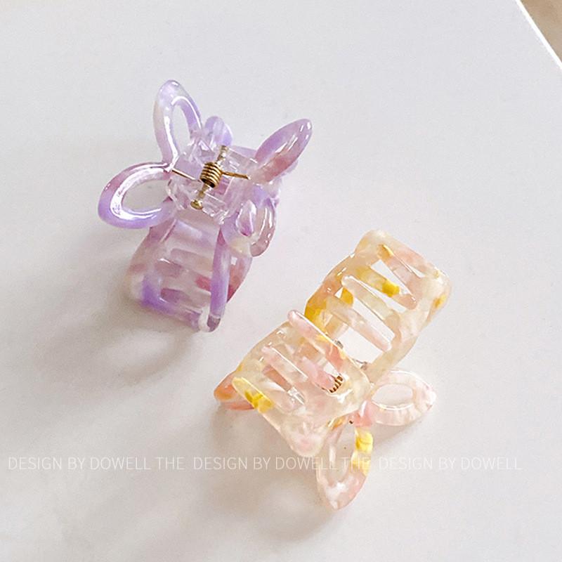 Chic And Trendy Mini Butterfly Hair Claw Clip In Acetate For Fashionable Women