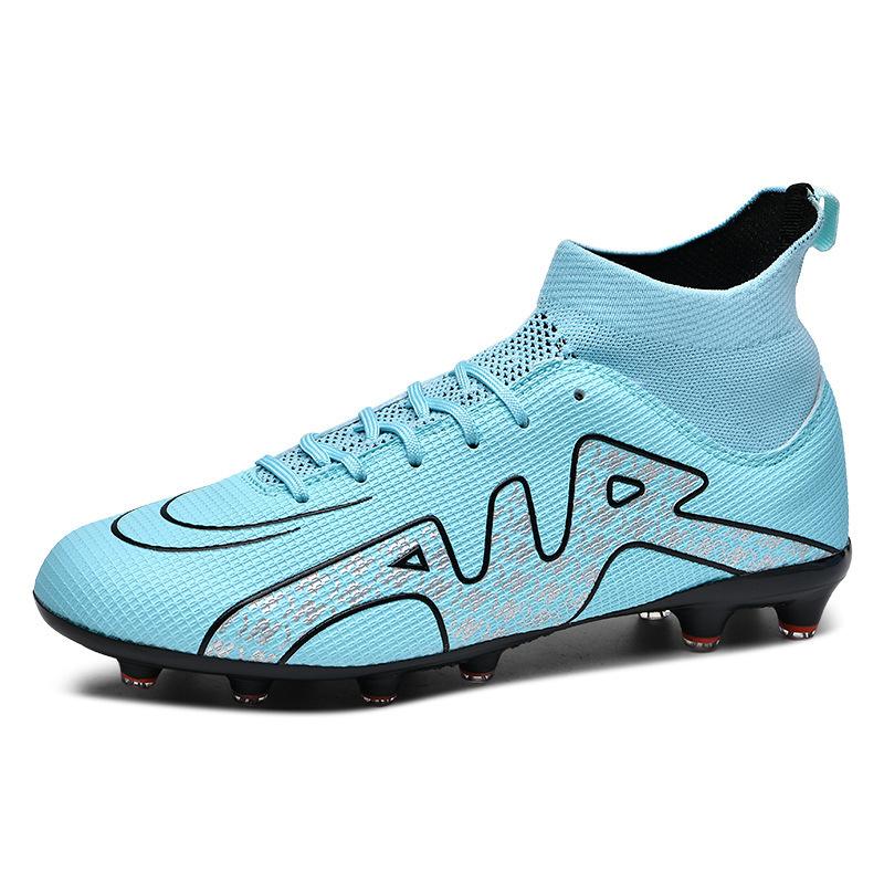 Football Shoes High Top Men's Broken Nails Long Nails Students Youth Sports Turf Competition Training Non-slip Sneakers