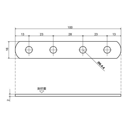 Koni Viola Reinforcement Bracket, Black, No. 57, I-Type, 100mm, Set of 2