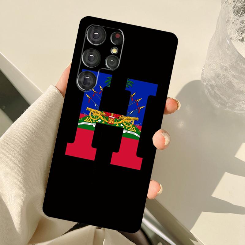 Haiti Haitian Flag Case For Samsung Galaxy S24 Ultra S21 S22 S23 S25 Ultra S9 S10 Plus S20 FE S23 FE Back Cover