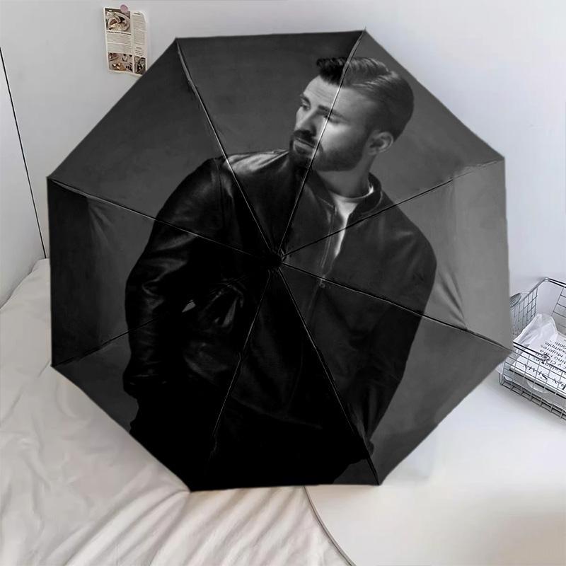 Chris Evans Automatic Umbrella - Suitable Travel Outdoor Portable Umbrella Birthday Gift Daily Essentials