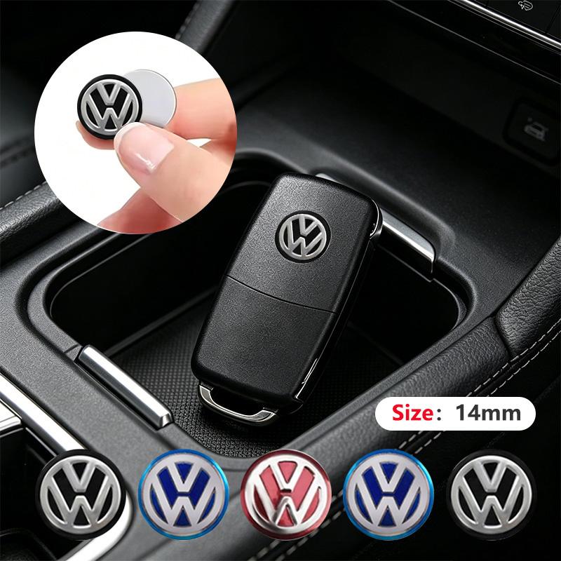 5/10Pcs 14MM Car Remote Key Badge Emblem Metal Logo Stickers For VW GTI Polo Golf Passat Tiguan B8 Arteon Touareg CC Taigo CaddySZ6