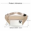 Fashion Solid Color Waist Bag Waterproof Double Layer Chest Bag Double Pocket Shoulder Bag Travel