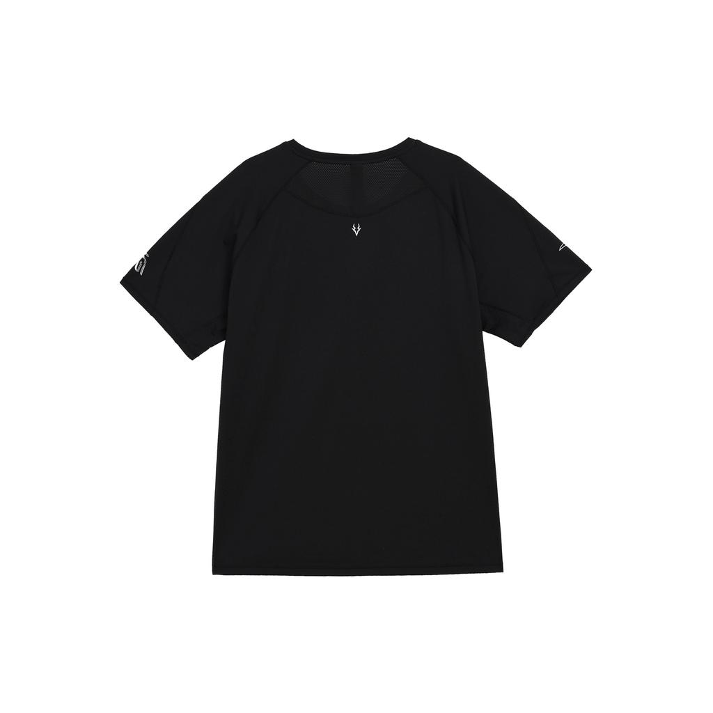 Anta Comfortable Versatile Breathable Sports Short Sleeve T-Shirt Men Tops Basic-Black 152425103-4