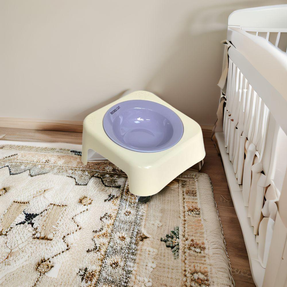 Anti Overturning Flying Disc Bowl Ceramic Drinking Bowl Creative Eating Bowl Indoor