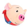 Pet Bouncing Ball USB Rechargeable Interactive Washable Cartoon Pig Plush Sound Electronic Dog Toy for Puppy