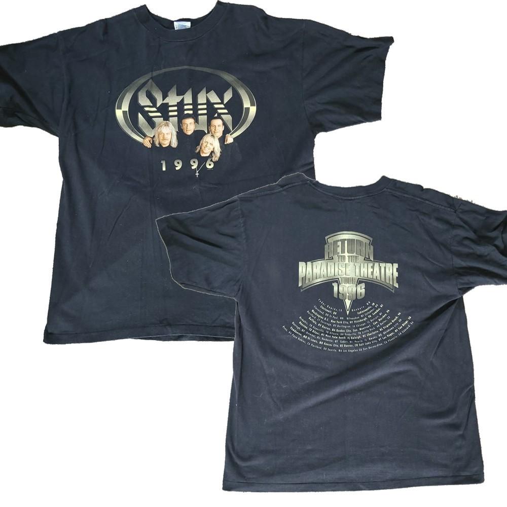 Styx Band Tour Black 1996 T Rock Music Vintage 16D580 Unisex T-Shirt XXL