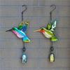 Wind Chimes for Outside Stained Glass Hummingbird/Dragonfly Wind Bell Hanging Ornament for Garden Patio Balcony Yard Window Decor Gifts for Women Mom