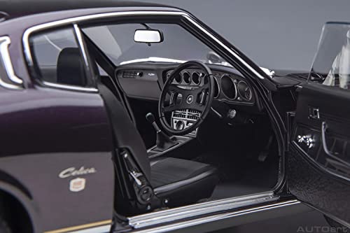 AUTOart 1/18 Scale Toyota Celica Liftback 2000GT (RA25) 1973 Dark Purple Metallic Finished Model