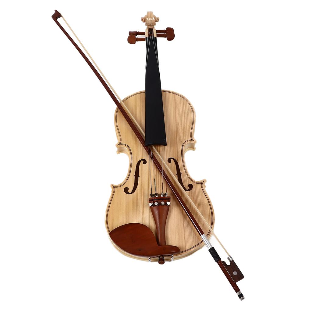 44 Violin Kit Set for Beginners Student Maple Jujube Accessories with Storage Case