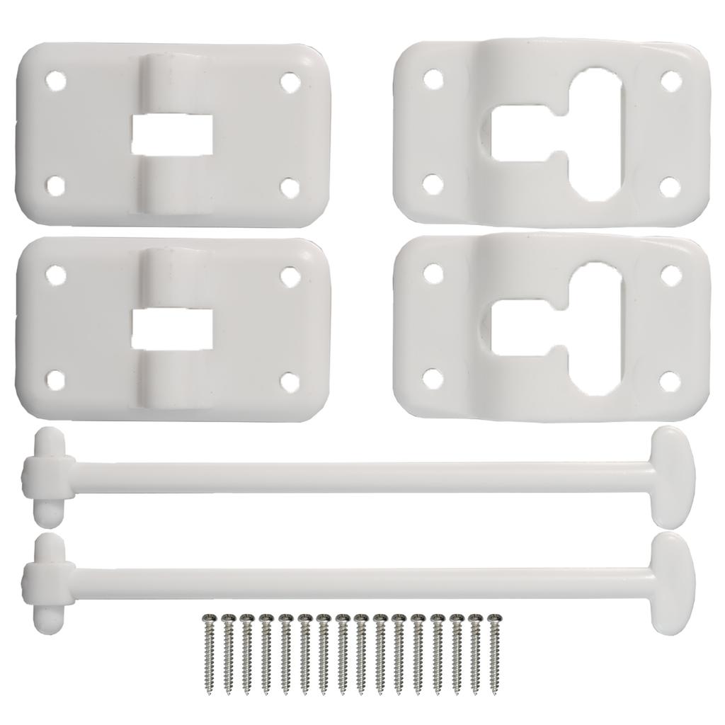 2x T Style Door Retainer Kit Door Stop Retaining Catch Latch Rv Camper Motorhome Boat Door Retainer Holder Door Stopper Retainer