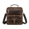 CONTACT'S Genuine Leather Sling Shoulder Bags for Men High Quality Messenger Business Bags Durable Men Crossbody Bags for 8.3 Inch Pad