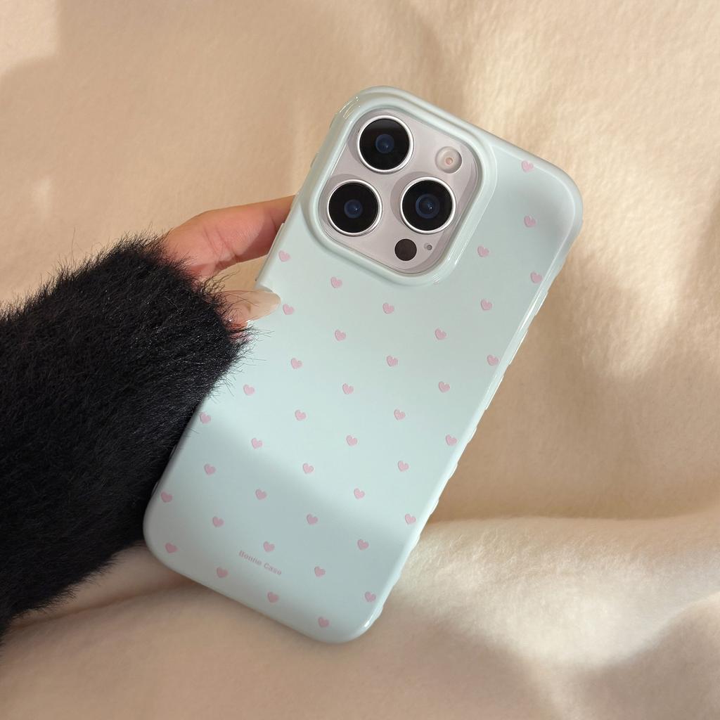 Little Love for Apple 17promax Mobile Phone Case for IPhone16 Simple Korean Style 15For13 Soft Case 14 Anti-fall 12