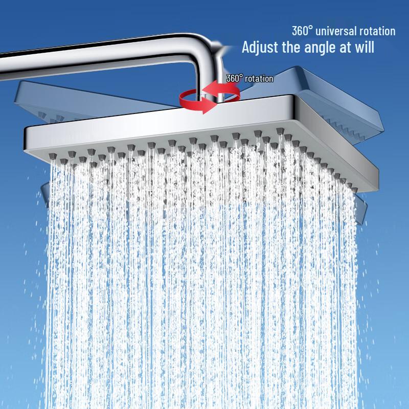 Larsd Pressurized Square Overhead Shower Head