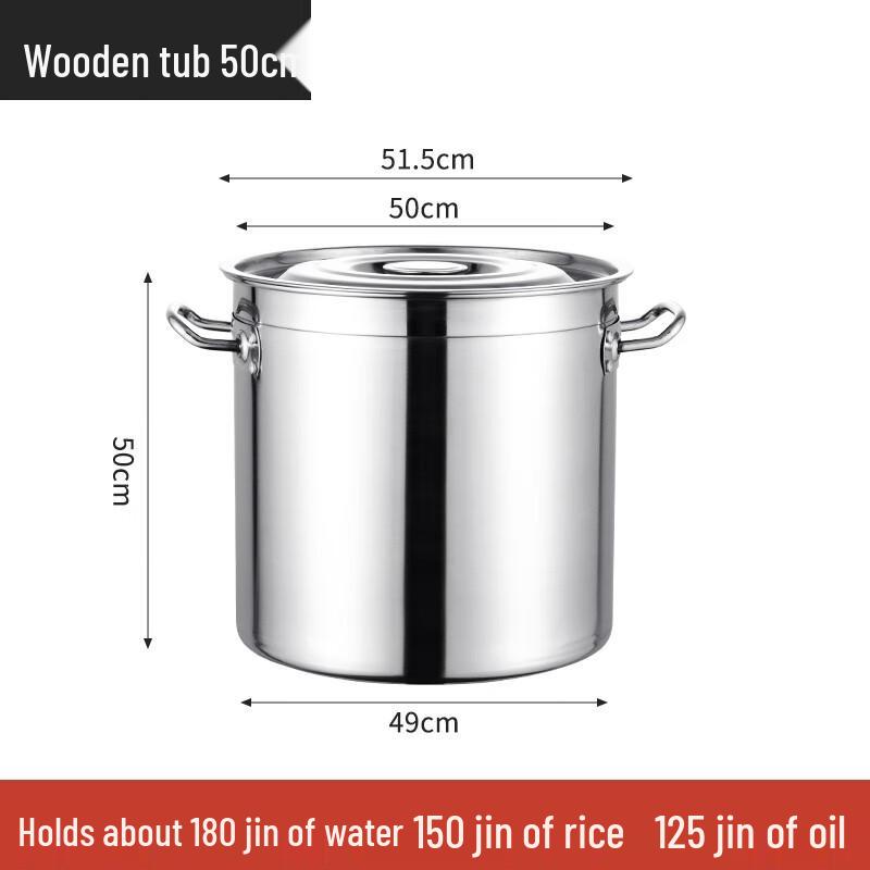 NHZHIW Commercial 304 Stainless Steel Stock Pot with Lid