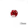 Christmas Beads with Hole Hand Painted Glass Beads For Christmas Tree Decoration Handmade Craft Bracelets Jewelry Making