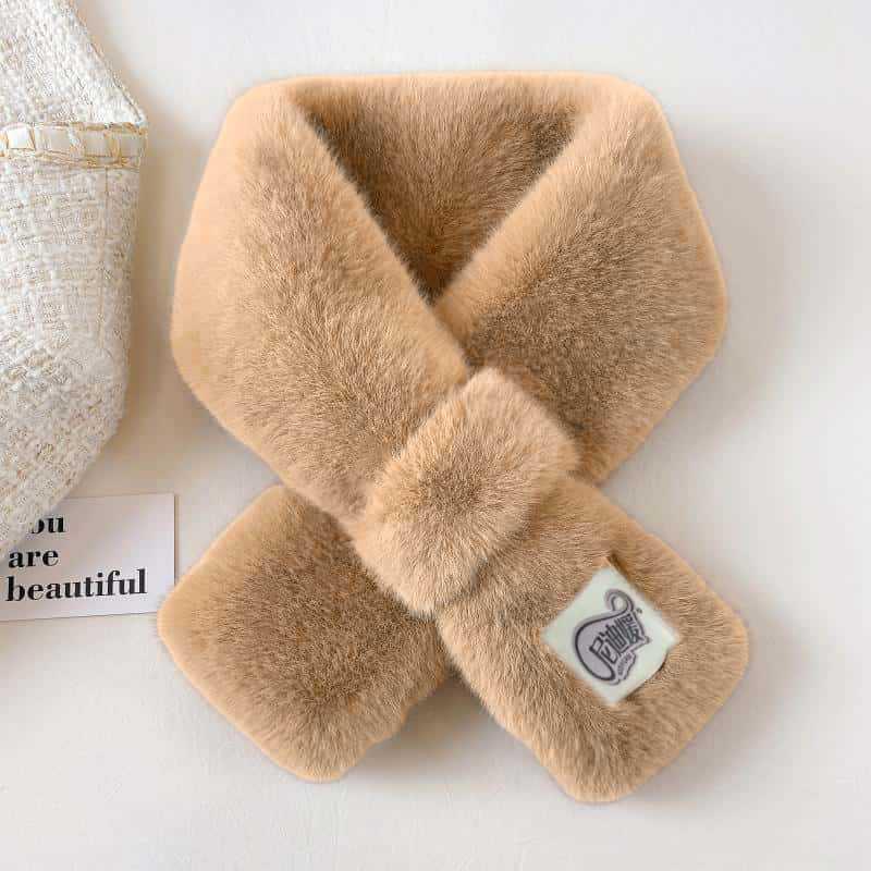 Snood de iarnă pentru femei din blană artificială de iepure - Rezistent la frig, rezistent la vânt, călduros, drăguț și versatil.