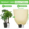 Plant Covers Freeze Protection Plant Shield With Zip Cold Frost Blankets Shrub Jacket Winter Protective Cover Bag for Pot Plants
