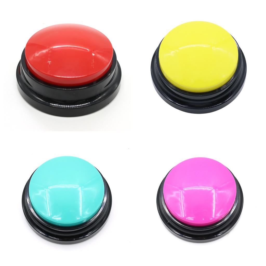 Plastic Communication Button Dog Sound Box Talking Toy Recordable Squeeze Box Interactive Voice Button For Pet Training