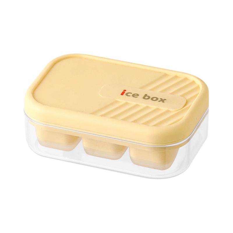 6 Grid Push Ice Cube Mould Ice Compartment Mini Summer Ice Mould Ice Storage Box Home Ice Cube Mould With Lid