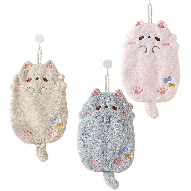 Animal Hand Towel Hanging Hand Towel Water Absorption Hand Wiped Towel Thickened Quick Drying Hand Towel Body Hand Face Towel