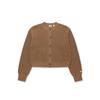 Levis Solid Color Single-Breasted Knitted Slim Fit Sweater Women Sweater Brown A3235-0001
