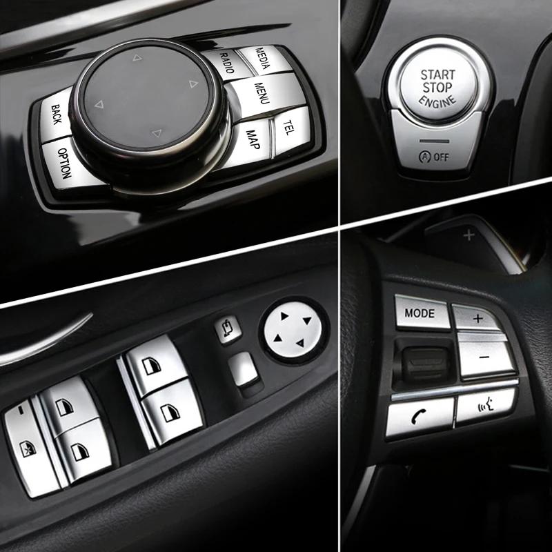 For BMW 5 6 7 Series 5GT F10 F11 F06 F07 F12 F01 F02 Heater Climate Air Conditioning Control Panel Button Cover Automotive Parts