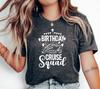 Birthday Cruise Squad T-Shirt with Ship & Balloons, Perfect Nautical Party Apparel, Fun Group Outfit, Ideal Gift for Cruise Celebrations