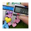 20mm Heart Shaped Flatback Resin Charms for Phone Case DIY Cabochons Nail Art Charms Hair Clip Accessories