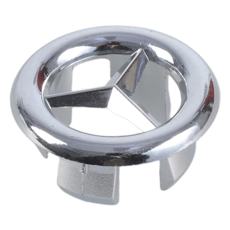 

4 Pack Bathroom Sink Overflows Trim Covers Plastic Chromes Finish for Universal Ceramics Basins Hole Covers