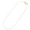 Pink Gold 18K Venetian 45cm [Fairy Carret] Necklace, Gold, Chain, (Heart-Shaped Adjuster, 0.7mm Width, Approx. 1.7g)