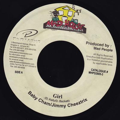 7inch Record BABY CHAM / JIMMY CHEEZTRIX - Girl MHPD28053 Mad House 2003 Jamaica Reggae, Ska & Dub Used