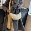 Simple Crossbody Bag for Women Nylon Shoulder Bag Dumpling Bag Satchel Bag