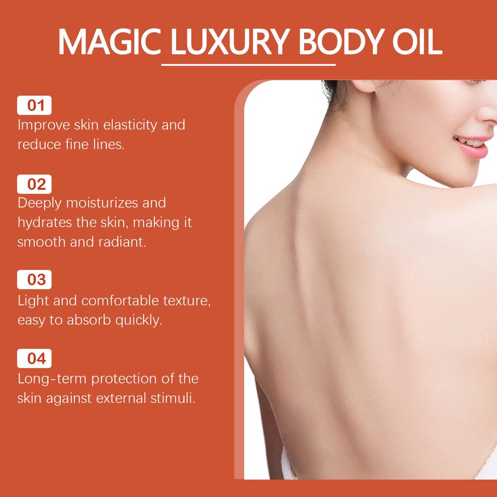 West Month Body Oil 100ml Firming Lifting Anti-Aging Hydrating Skincare for Buttocks Thighs Abdomen with Hyaluronic Acid Coffee Seed Oil