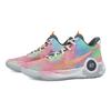 Nike KD Trey 5 IX Cushioning, Wear Resistant Mid top Basketball Shoes Unisex Pink Green CW3402-011(Team529-)