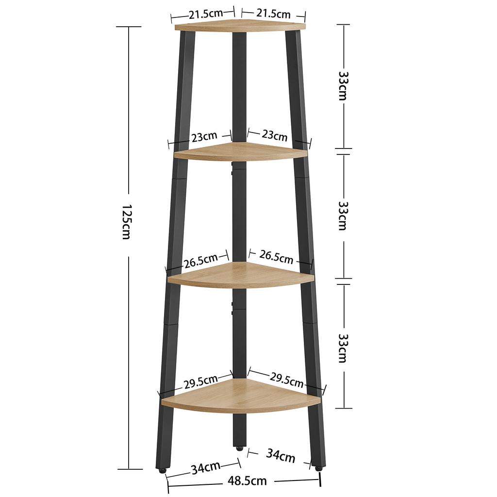 Corner Bookcase - Sonoma - Lls034B11