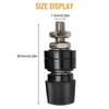 Reliable Copper Red and Black Marked Male Screw Type Audio Binding Post Insulated Terminal Connector (Set of 4)
