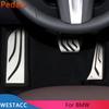 Edelstahl Auto Pedale Gas Beake Kupplung Rest Pedal Abdeckung für BMW Neue 3 Serie G20 G21 ZU 