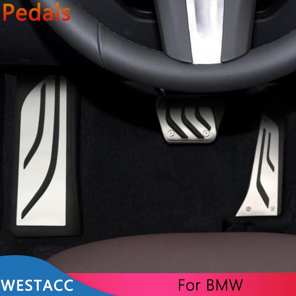 Edelstahl Auto Pedale Gas Beake Kupplung Rest Pedal Abdeckung für BMW Neue 3 Serie G20 G21 ZU 